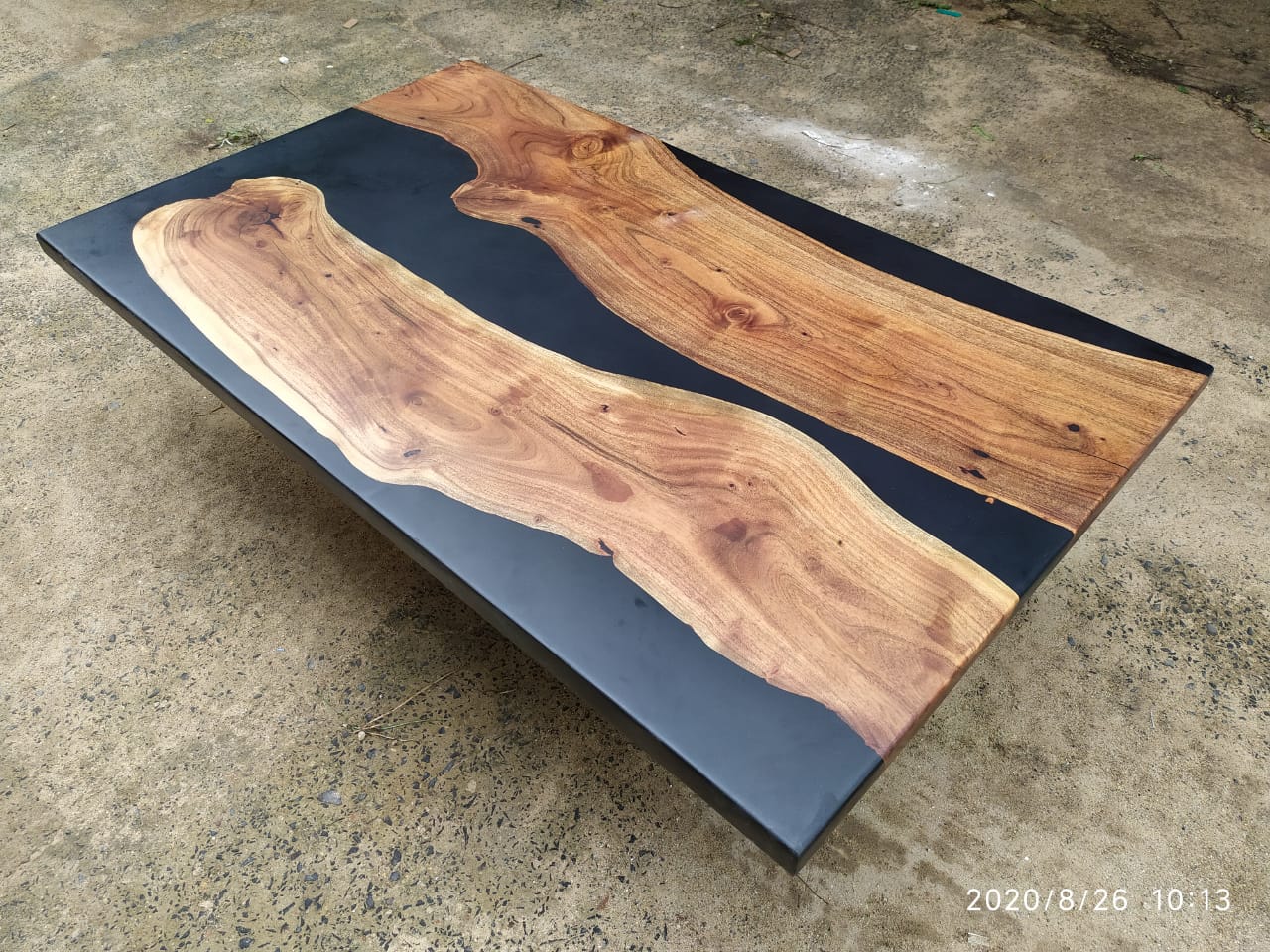 EPOXY RESIN TABLE 60"x36"30-40MM (Indian acacia wood) - 47