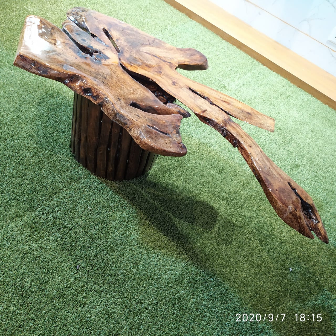 LIVE EDGE TABLE 55"x22"30-40mm (BANYAN WOOD) (TABLE PRICE ONLY)